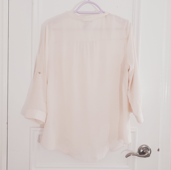 H&M Cream Semi Sheer Blouse - Picture 4 of 16